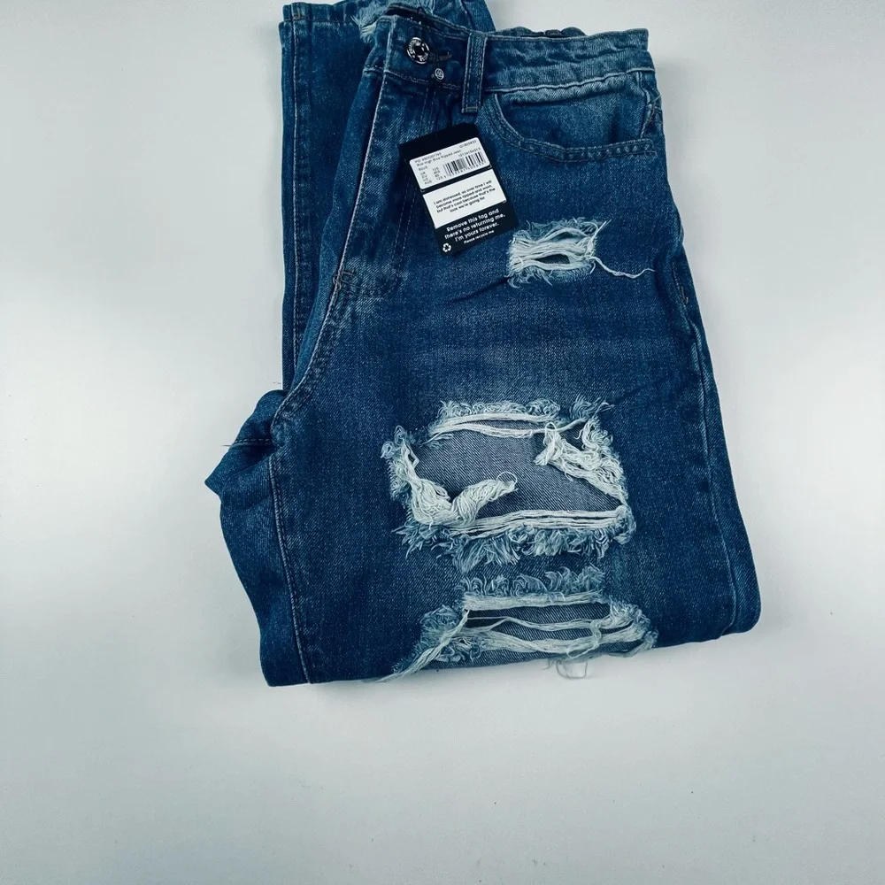 RIOT HIGH RISE RIPPED
JEAN
BLUE - Picture 4 of 4